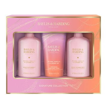 Baylis & Harding Darilni set Jojoba, vanilija in mandljevo olje Signature Collection 3 kosi