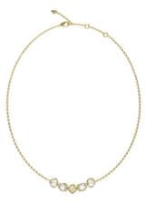 Guess Bleščeča ogrlica s prozornimi kristali Mamounia JUBN05569JWYGT/U