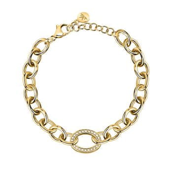 Morellato Prepoznavna pozlačena zapestnica s kristali Intrecci SAZC03