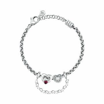 Morellato Romantična jeklena zapestnica s srčki Kapljice SCZ1420