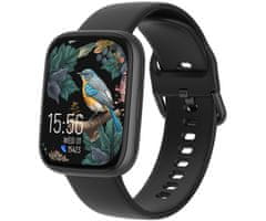 Forever ForeVigo 4 SW-330 pametna ura, AMOLED, BT 5.4, Android + iOS, IP68, črna (Carbon Black)