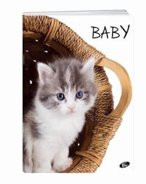 Elisa Zvezek a4 mp nizki karo baby 52-listni - živali