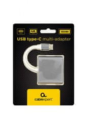 Gembird A-CM-HDMIF-02-SG USB Type-C 3.1 3-v-1 večportni adapter (A/C/HDMI)