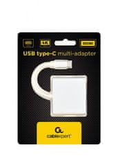 Gembird A-CM-HDMIF-02-SV USB tip-C večnamenski adapter (A/C/HDMI)