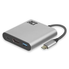 ACT AC7022 USB-C na HDMI 4K Adapter s PD napajanjem in USB-A vhodom