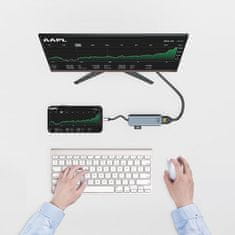 ACT AC7013 USB-C 4K priklop dveh HDMI monitorjev 4K adapter