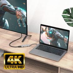 ACT AC7013 USB-C 4K priklop dveh HDMI monitorjev 4K adapter