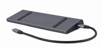 Gembird A-CM-COMBO9-02 priklopna postaja USB tipa C 9 v 1 (Hub3.2 + HDMI + DisplayPort + VGA + PD + LAN + stereo zvok)