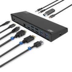 ACT AC7048 univerzalna priklopna postaja USB-C za 4K, 2 ali 3 monitorje HDMI/DisplayPort, DisplayLink