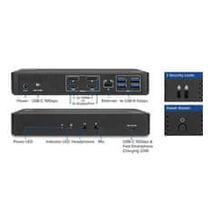 ACT AC7160 univerzalna priklopna postaja USB-C za 4K, 2 monitorja HDMI ali DisplayPort, DisplayLink