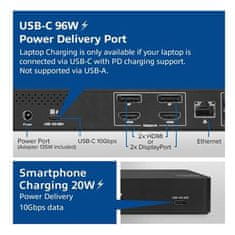 ACT AC7160 univerzalna priklopna postaja USB-C za 4K, 2 monitorja HDMI ali DisplayPort, DisplayLink