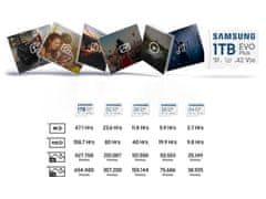 Samsung Spominska kartica EVO Plus, micro SDXC, 1TB, 160MB/s, U3, V30, A2, UHS-I, z adapterjem