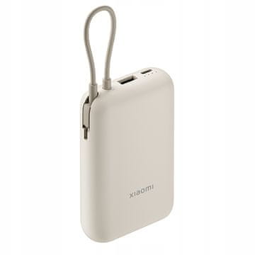 Xiaomi Power Bank 10000mAh (integrirani kabel) Tan