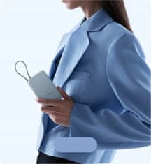 Xiaomi Power Bank 10000mAh (integrirani kabel) ledeno modra