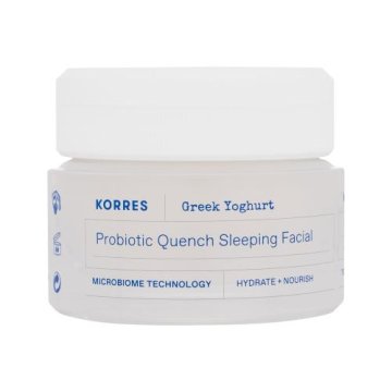 Korres Greek Yoghurt Probiotic Quench Sleeping Facial vlažilna in negovalna nočna krema za obraz za ženske