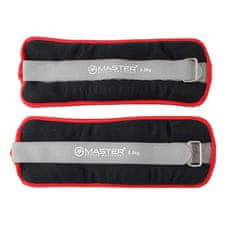 Master Sport Uteži za zapestje in noge 2 x 0,5 kg - neopren