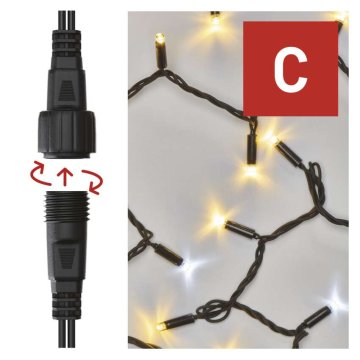 Emos Profi LED povezovalna veriga utripajoča, 10 m, zunanja, topla/hladna bela