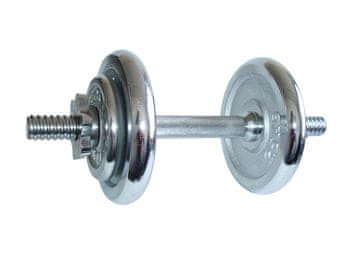 Kubisport Enoročna nakladalna palica 8,5 kg - kromirani diski