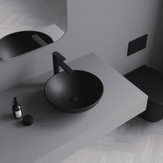 CeraStyle Umivalnik ZERO fi46 cm, antracit barva