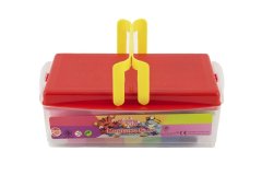 Teddies Modelirni plastelin NARA 430g 8 kosov z matricami 10 kosov z valjčkom z dodatki v plastični škatli