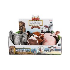 Teddies Obesek žival plišasta 8-10cm na baterije z zvokom 6 vrst 24m+
