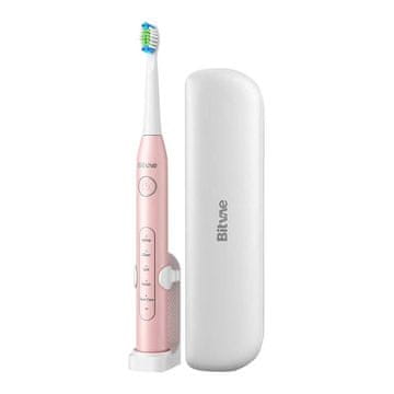 Bitvae D2 sonična zobna ščetka s etuijem, rožnata