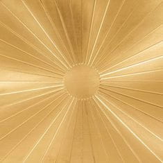 Vidaxl Strani šal Črna in zlata 60 x 33 x 75 cm Masiven les manga