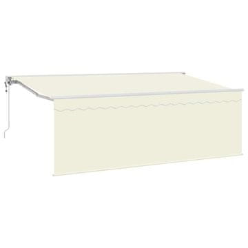 Vidaxl Ročna tenda 3,5 x 2 m Krem 100% poliester