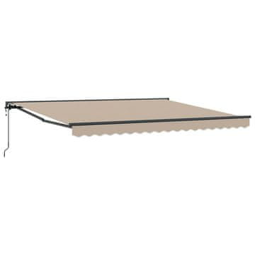 Vidaxl Okvir tende Bež 400 × 300 cm Poliester s PU premazom