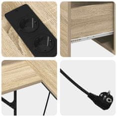 Vidaxl Miza sonoma hrast 182 x 101 x 87.5 cm Konstruiran les