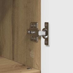 Vidaxl Kopalniška omarica s polico artisan hrast 30 x 35 x 95 cm