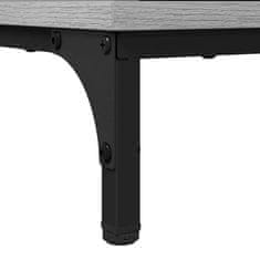 Vidaxl Visoka kopalniška omara z vrati Siva sonoma 31.5 x 33 x 190 cm