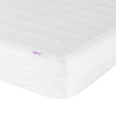 Vidaxl Kotna postelja Temno siva 90 x 190 cm blago