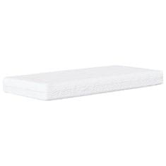 Vidaxl Kotna postelja Temno siva 90 x 190 cm blago