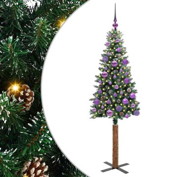 Vidaxl Ožja jelka med 150 LED Zelena 150 cm PVC in trden bor