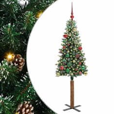 Vidaxl Ožja jelka med 150 LED Zelena 150 cm PVC in trden bor