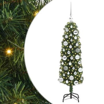 Vidaxl Umestno božično drevo Zelena 120 cm PVC in Jeklo in Plastika