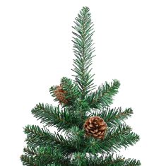 Vidaxl Ožja jelka med 150 LED Zelena 150 cm PVC in trden bor