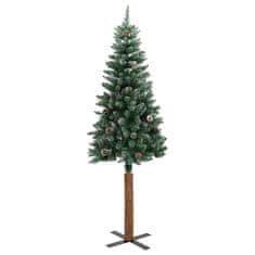 Vidaxl Ožja jelka med 150 LED Zelena 150 cm PVC in trden bor