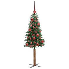 Vidaxl Ožja jelka med 150 LED Zelena 150 cm PVC in trden bor