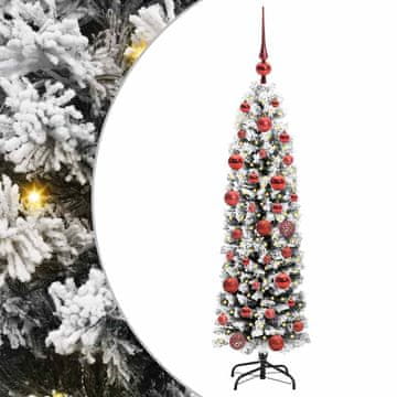 Vidaxl Umestno božično drevo Zelena 150 cm PVC in Jeklo in Plastika