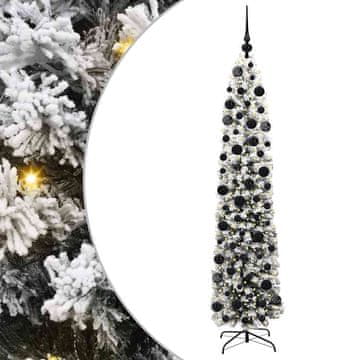 Vidaxl Umestno božično drevo Zelena 180 cm PVC in Jeklo in Plastika