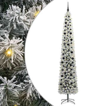 Vidaxl Umestno božično drevo Zelena 270 cm PVC in Jeklo in Plastika
