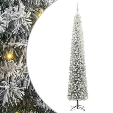 Vidaxl Umestno božično drevo Zelena 300 cm PVC in Jeklo in Plastika