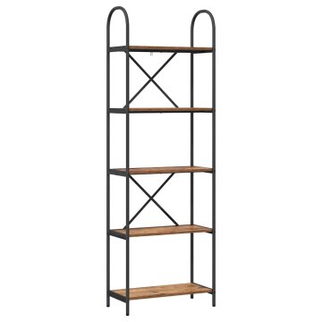 Vidaxl Knjižna polica Star les 60 x 30 x 183 cm Konstruiran les