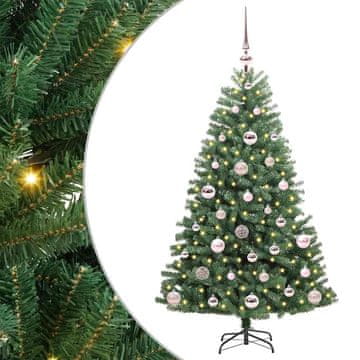 Vidaxl Umetno Zložljivo Božično Drevo Zelena 120 cm PVC in kovina