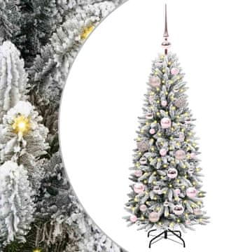 Vidaxl Umestno božično drevo med 150 LED z stojalom Bela 120 cm