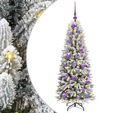 Vidaxl Umestno božično drevo med 150 LED z stojalom Bela 120 cm