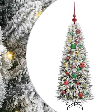 Vidaxl Umestno božično drevo med 150 LED z stojalom Bela 120 cm
