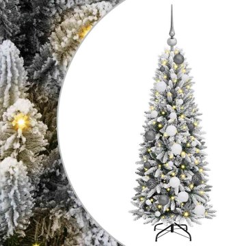 Vidaxl Umestno božično drevo med 150 LED z stojalom Bela 120 cm